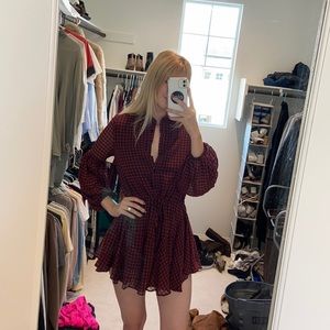 Vici flannel pattern dress